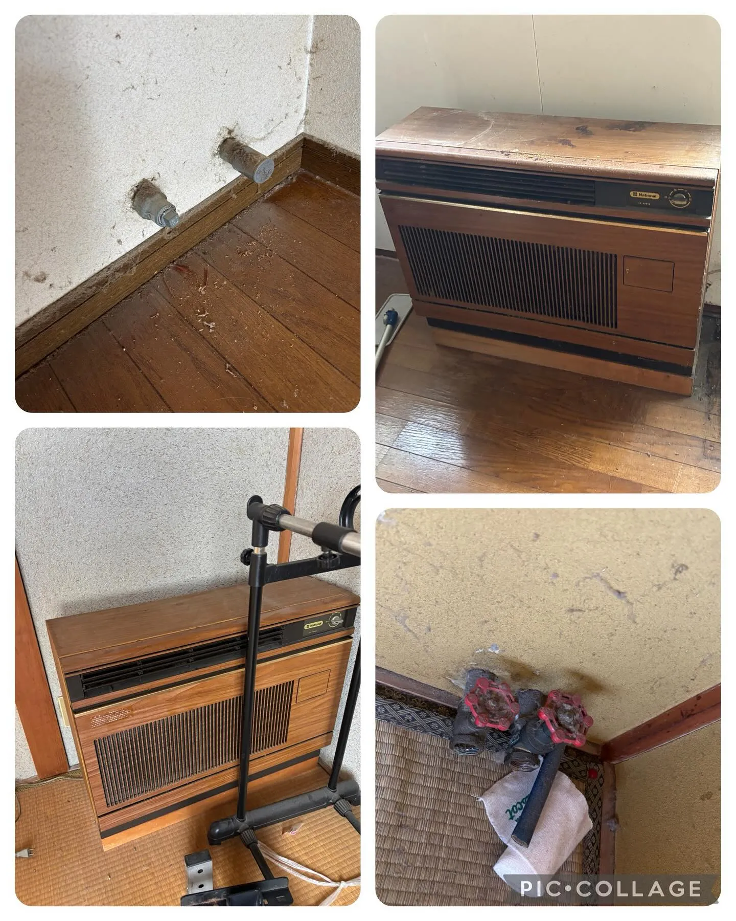 エアコンダクトホールの化粧板の交換。